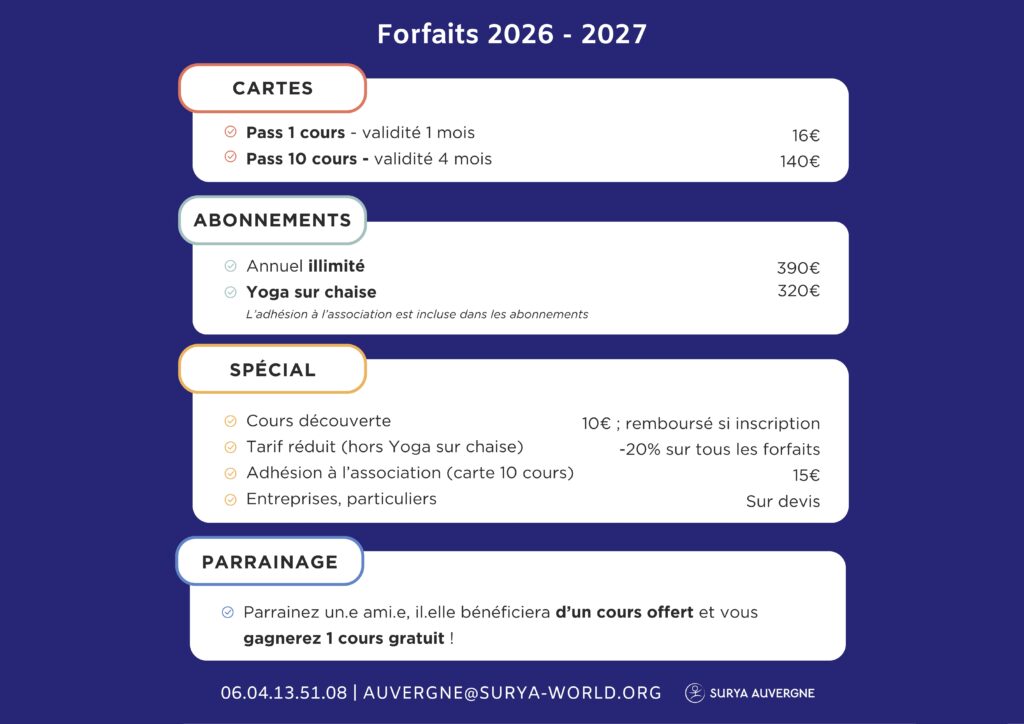 Forfaits 2026 2027 Vichy
